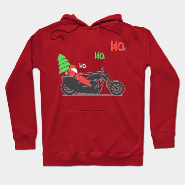 Christmas Santa Drive Hoodie by KZK101